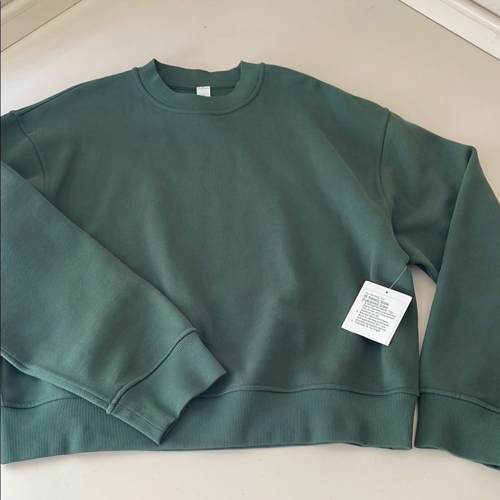 Lululemon Steady State Crewneck Green Sweatshirt
